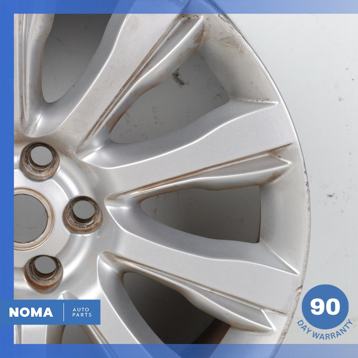 13-22 Land Rover Range Rover L405 Style D 9.5 x R21 21" Wheel Rim Silver OEM - photo 4