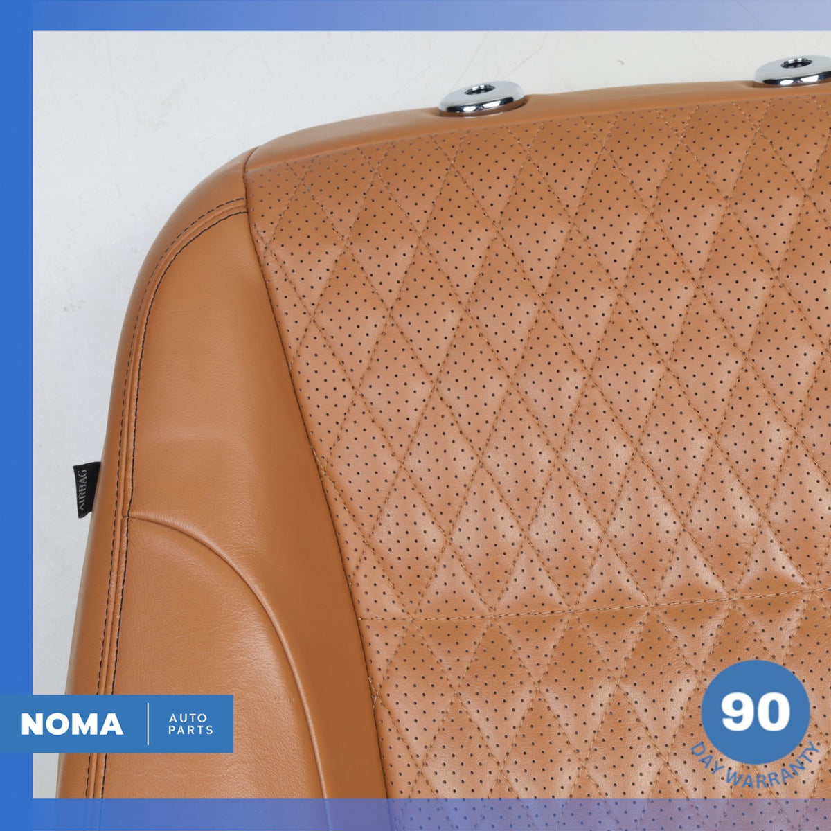 14-19 Jaguar X351 XJL XJR Front Right Passenger Top Upper Seat Cushion Brown OEM - photo 5