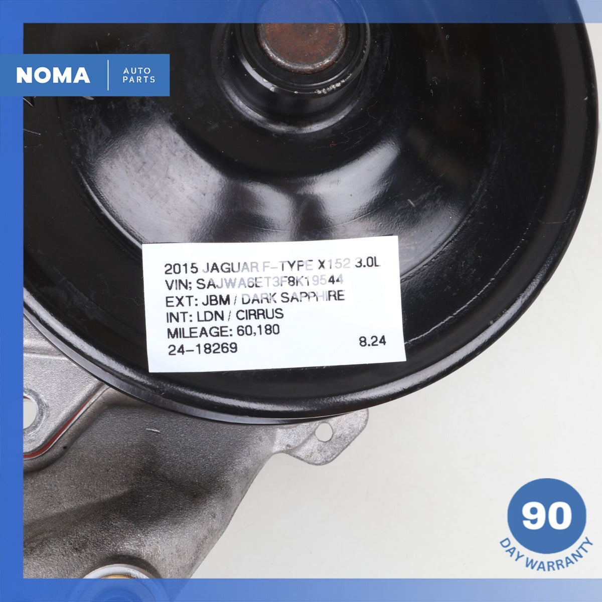 10-23 Jaguar X152 F-Type XK Engine Coolant Water Pump w/ Pulley 8W938K500BC OEM - photo 13
