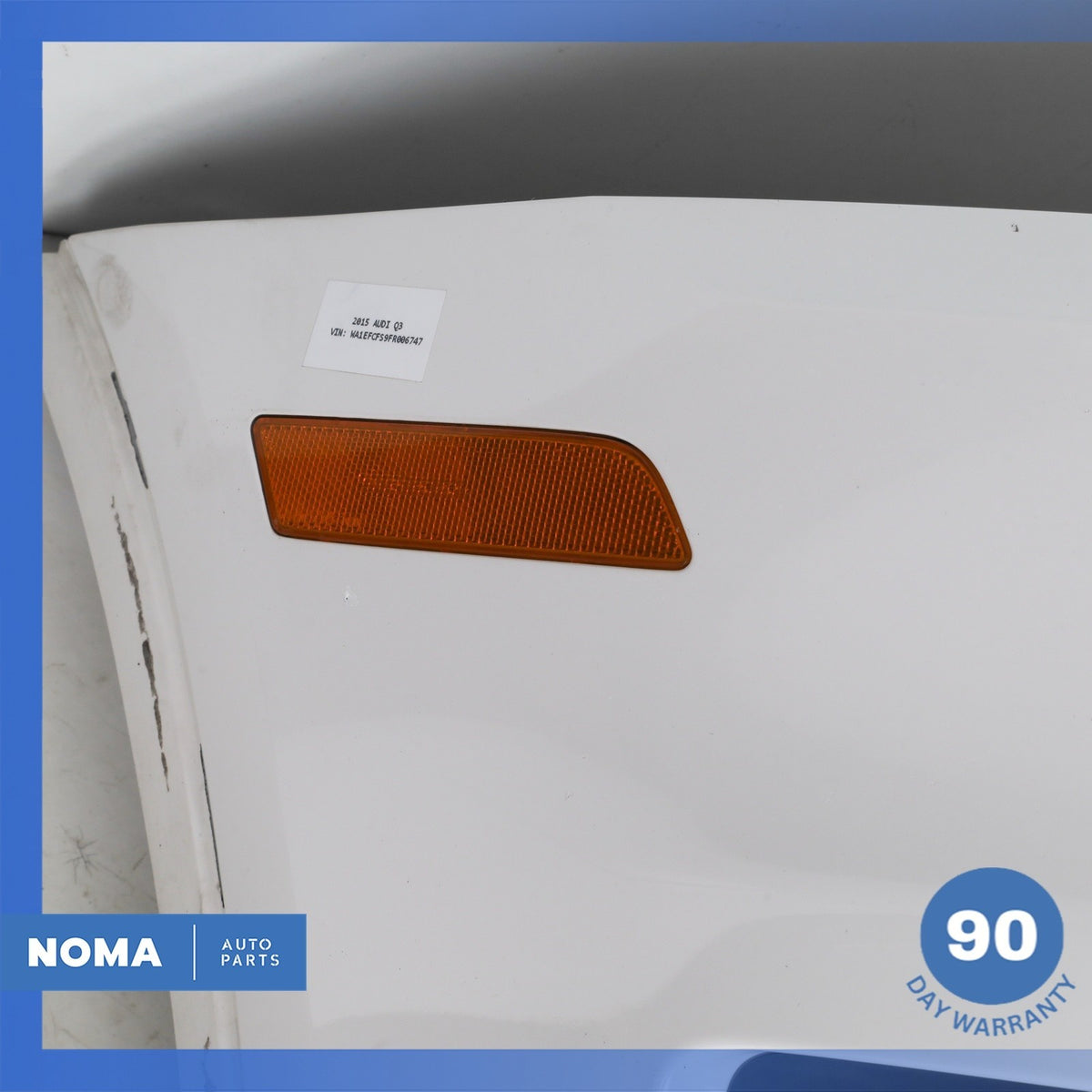 15-18 Audi 8U Q3 Front Bumper Cover Panel Assembly White OEM - photo 9