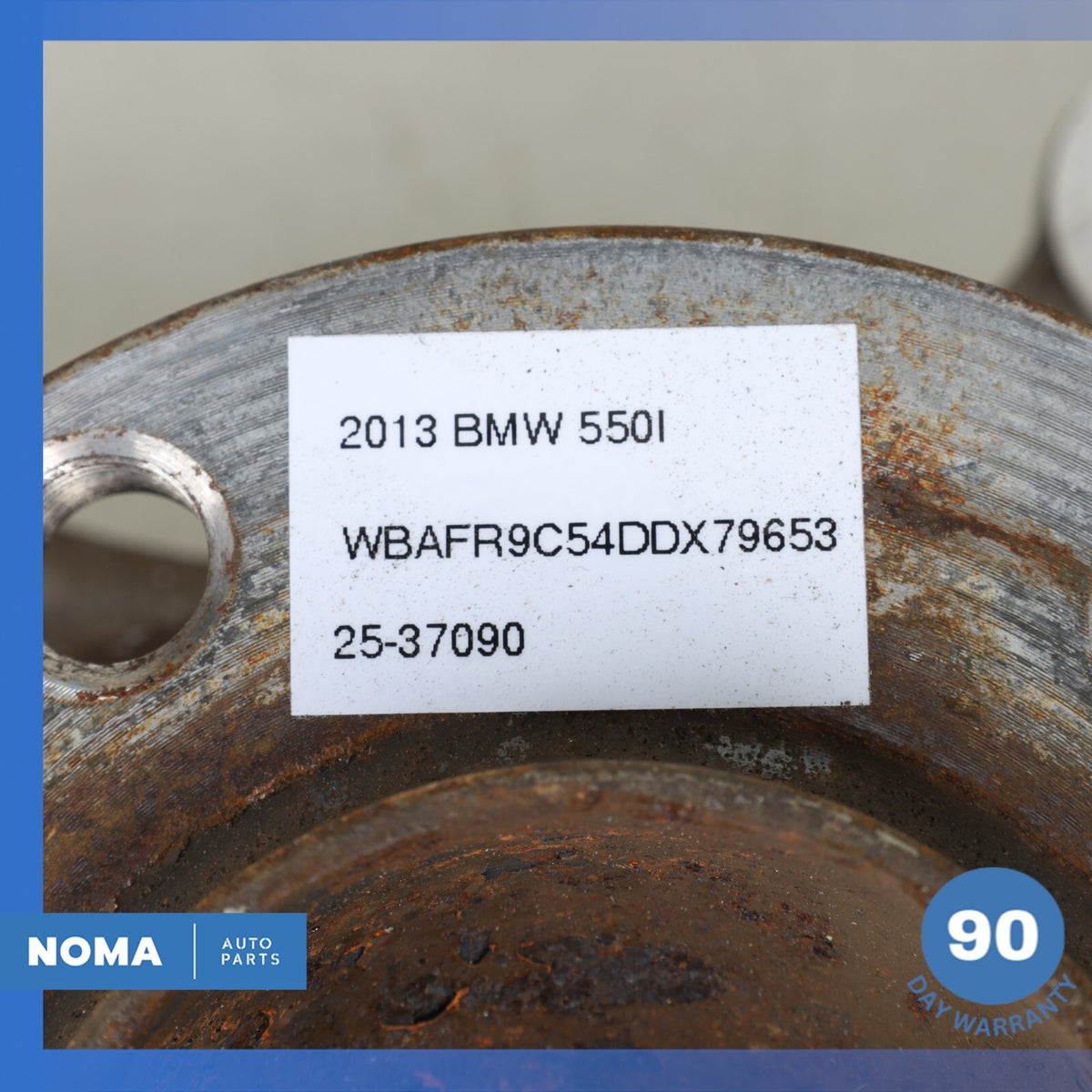 11-16 BMW F10 550i 640i Front Right Passenger Spindle Knuckle Hub w/ Shield OEM - photo 16