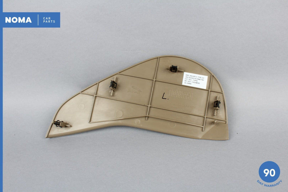 00-04 Jaguar S-Type X200 Left Driver Side Dashboard End Cover Trim Sable AEK OEM - photo 5