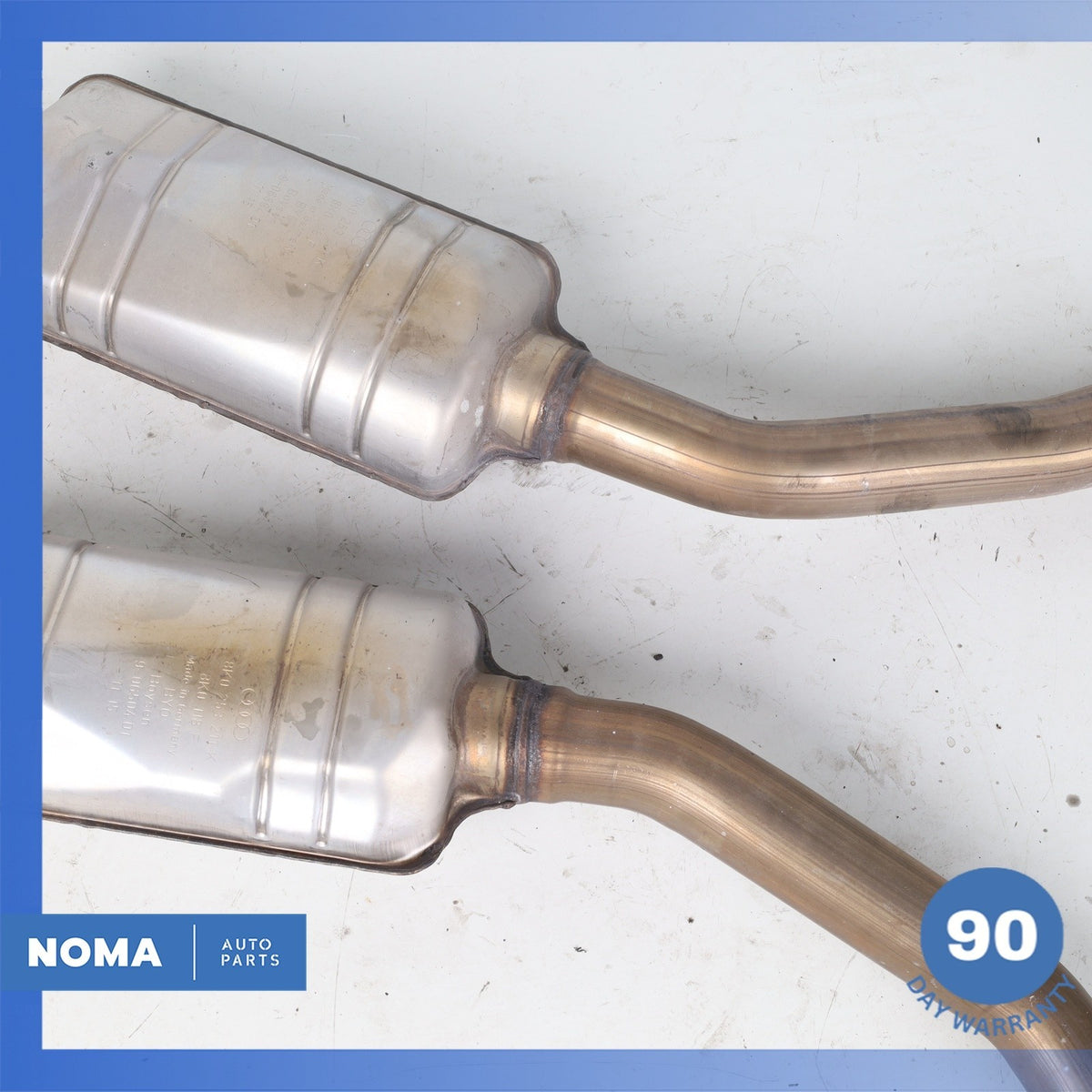 16-18 Audi 4G8 A7 A6 3.0L Center Exhaust Muffler Resonator Pipe Set OEM - photo 13