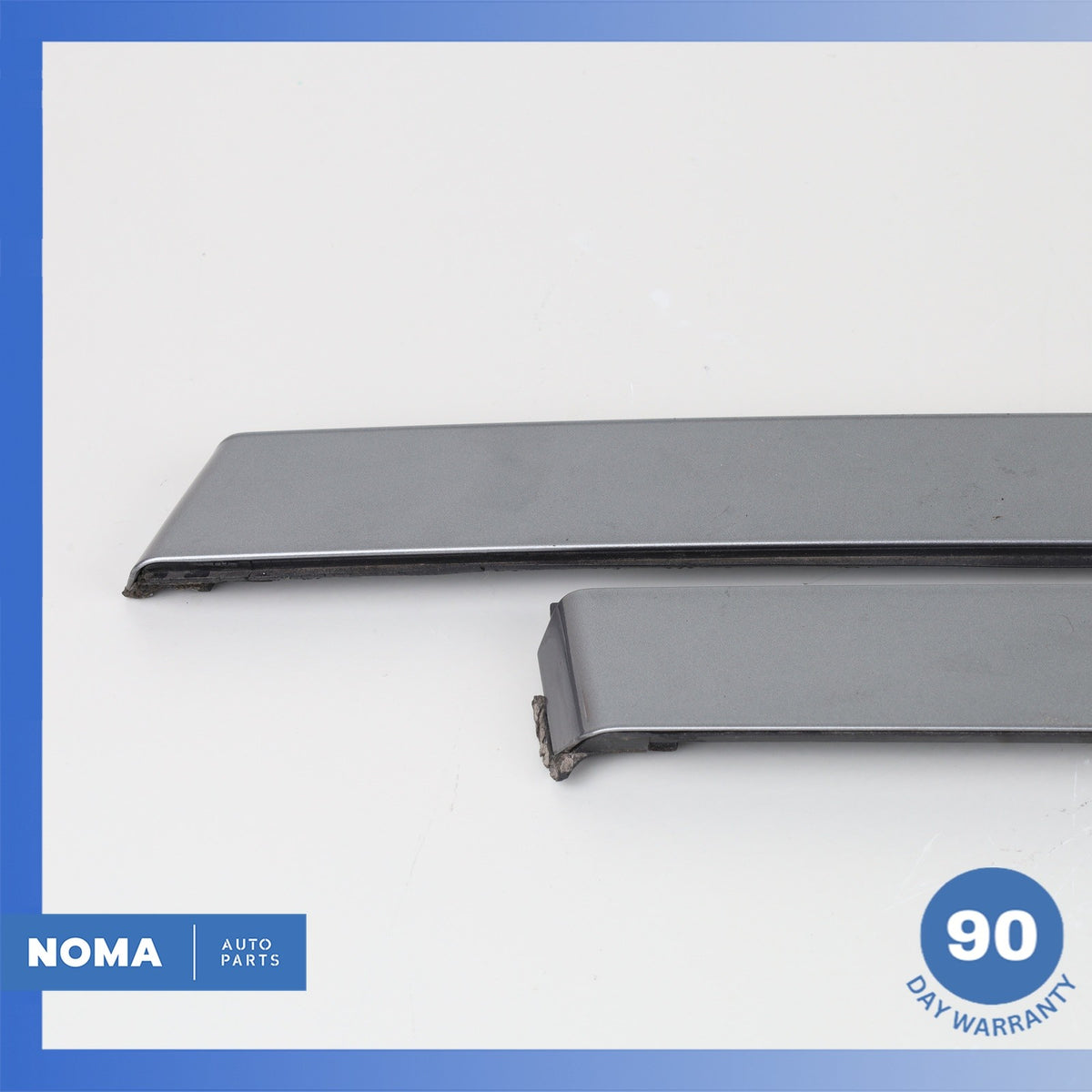 14-22 Land Rover Front Left & Right Door Upper Trim Insert Set Aluminium OEM - photo 4
