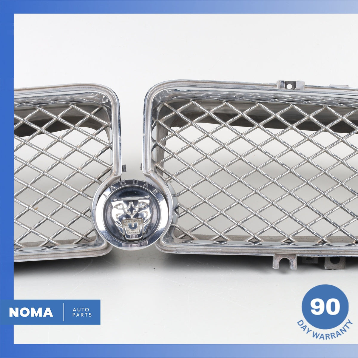 08-09 Jaguar X358 XJ8 XJR Left & Right Radiator Air Duct Grille Set C2C36786 OEM - photo 4