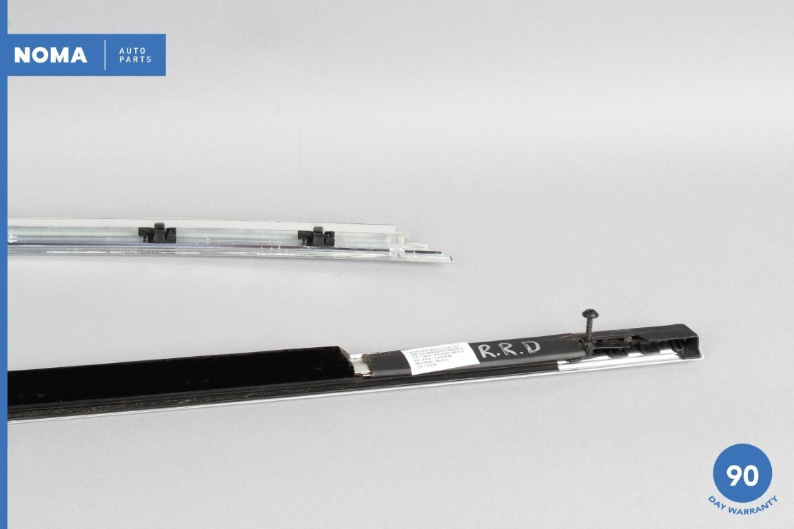 10-19 Jaguar XJL X351 LWB Rear Right Side Door Exterior Window Molding Set OEM - photo 8