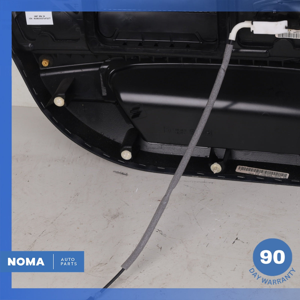 03-08 BMW E85 Z4 Right Door Panel Cover Trim Black OEM - photo 15