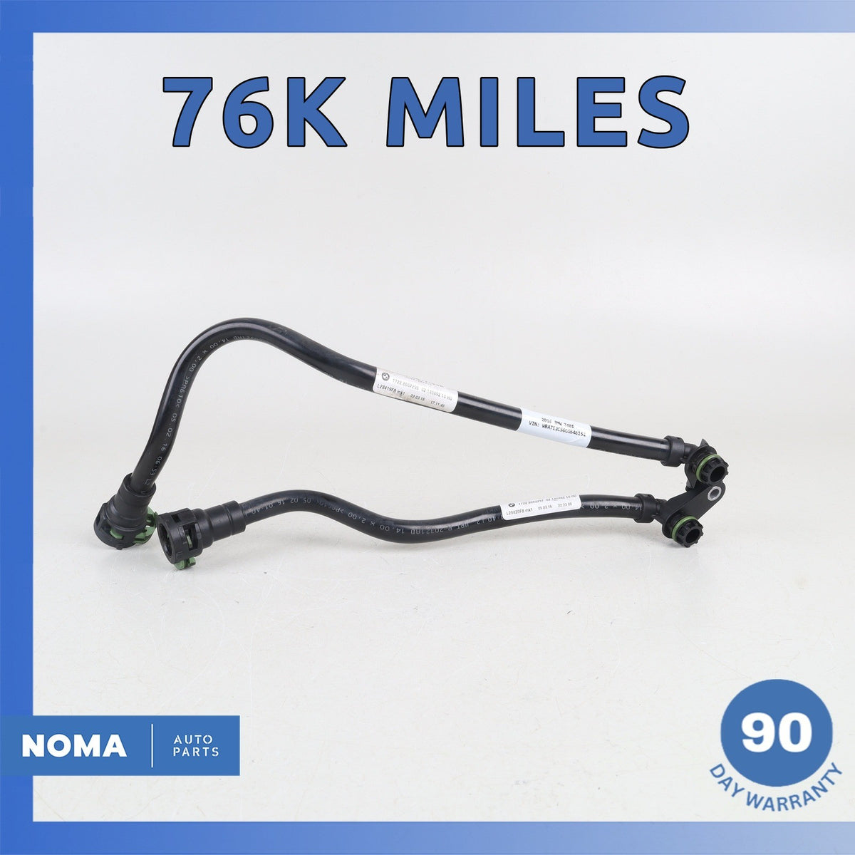 BMW G12 740i 530i Transmission Oil Cooler Hose Line Set OEM 76k - photo 1