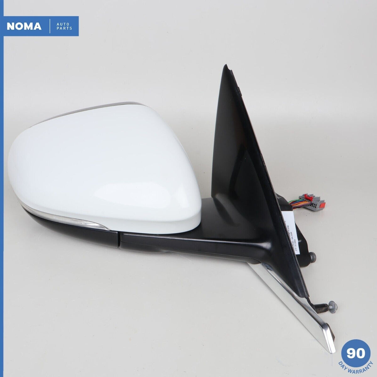 10-15 Jaguar X250 XF XFR Right Rear View Mirror Stratus w/ Blind Spot White OEM - photo 7