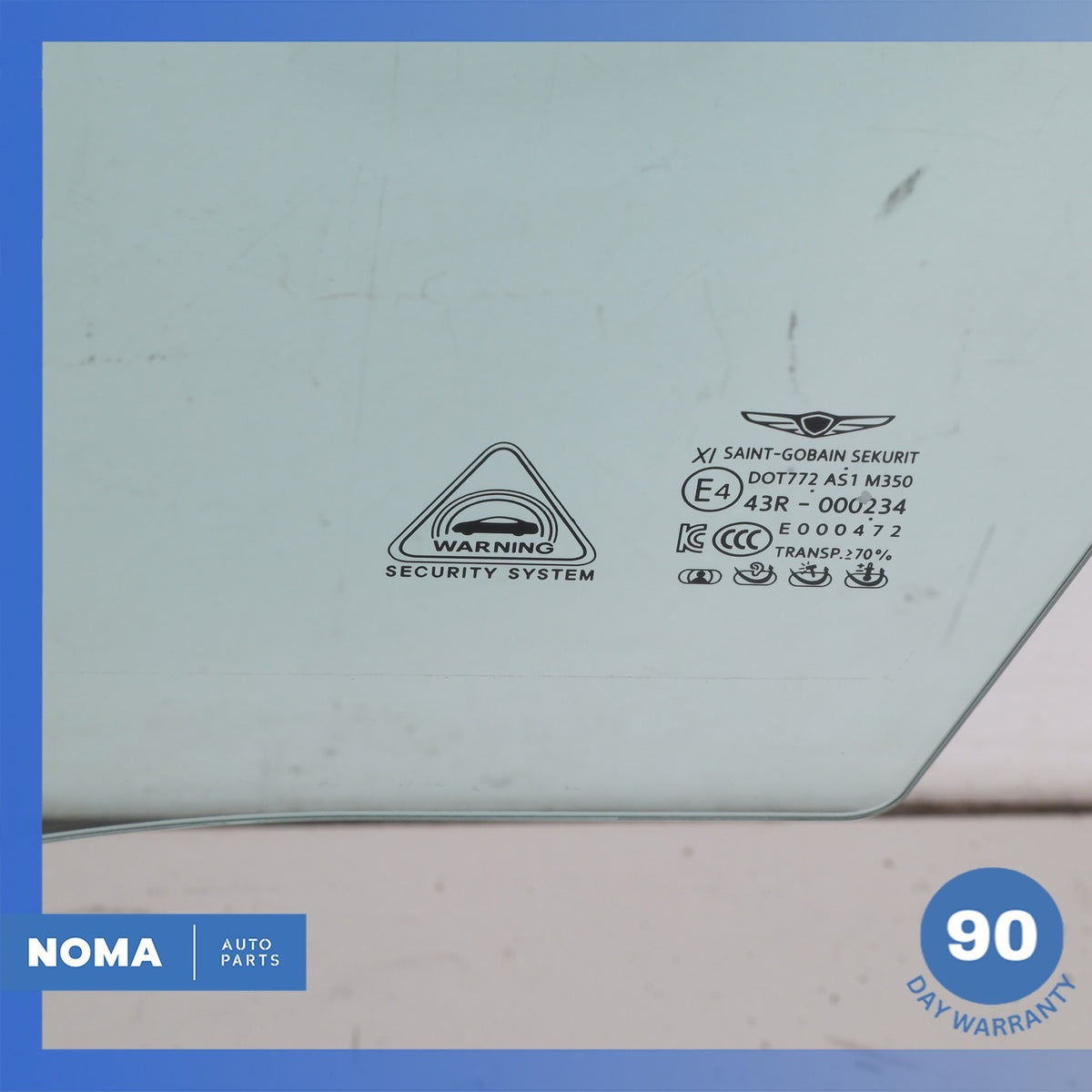 17-20 Hyundai DH G80 Genesis Front Left Driver Door Glass Window 82420-B1011 OEM - photo 8