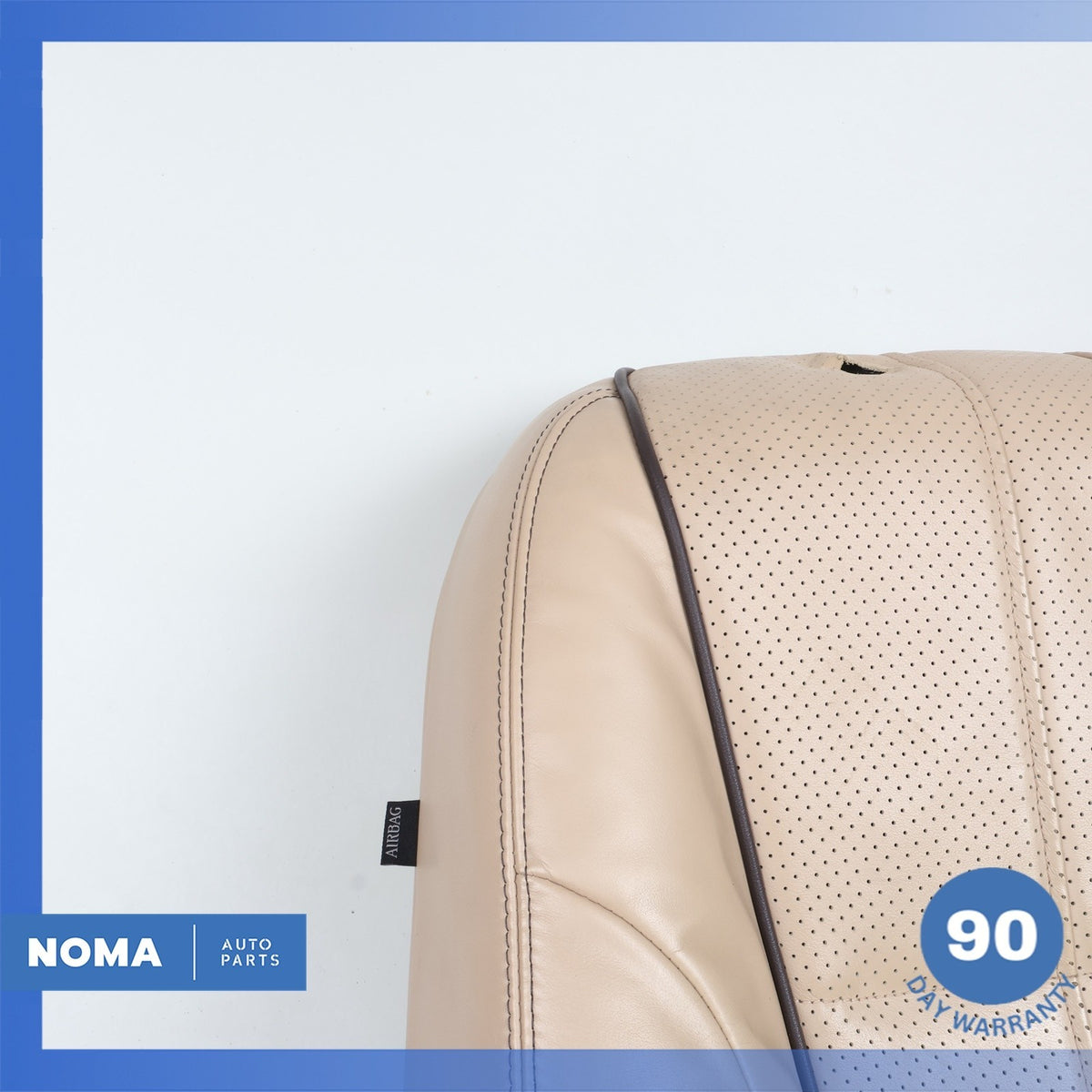 10-11 Jaguar X351 XJ XJR Front Right Passenger Top Upper Seat Cushion Brown OEM - photo 2