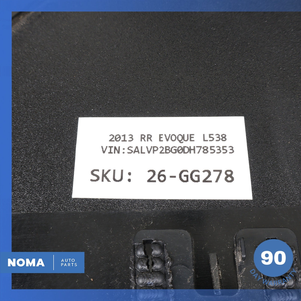 12-13 LR Range Rover Evoque L538 Rear Right Side Exterior D-Pillar Molding OEM - photo 13