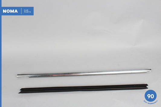 03-08 Jaguar S-Type X206 Front Left Door Exterior Window Molding Chrome OEM - photo 1