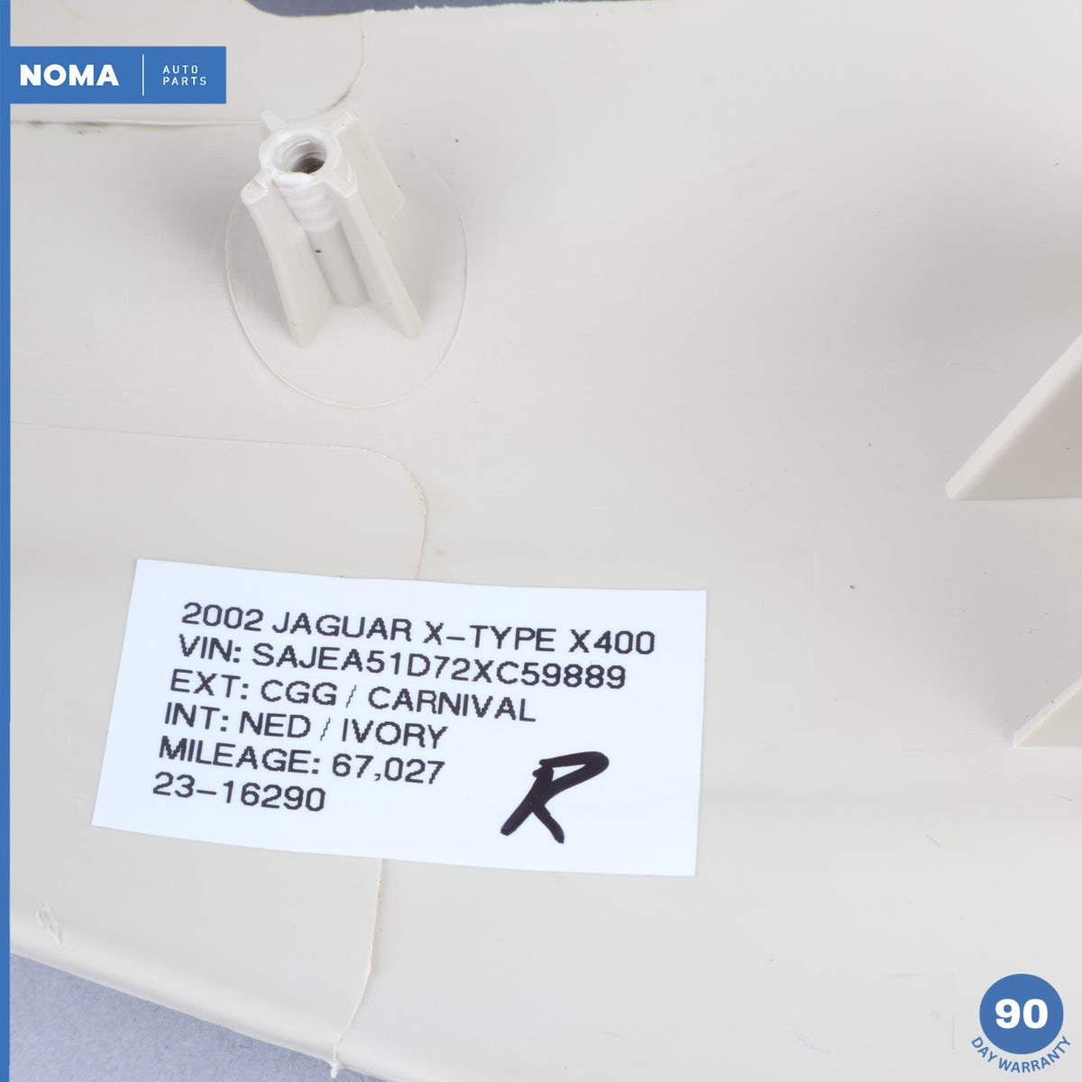 02-04 Jaguar X-Type X400 Front Right Side Seat Switch Trim Panel Outer NED OEM - photo 14