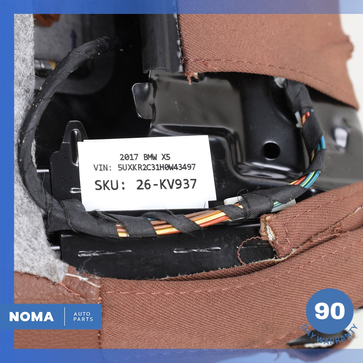 14-19 BMW F15 X5 X6 Front Right Side Top Upper Seat Cushion Brown OEM - photo 19
