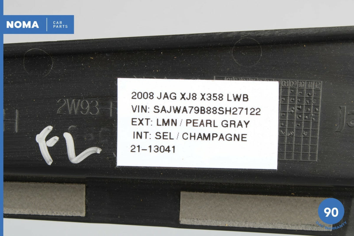 06-09 Jaguar XJ8 XJR VDP X350 X358 Front Left Driver Side Inner Door Molding OEM - photo 7