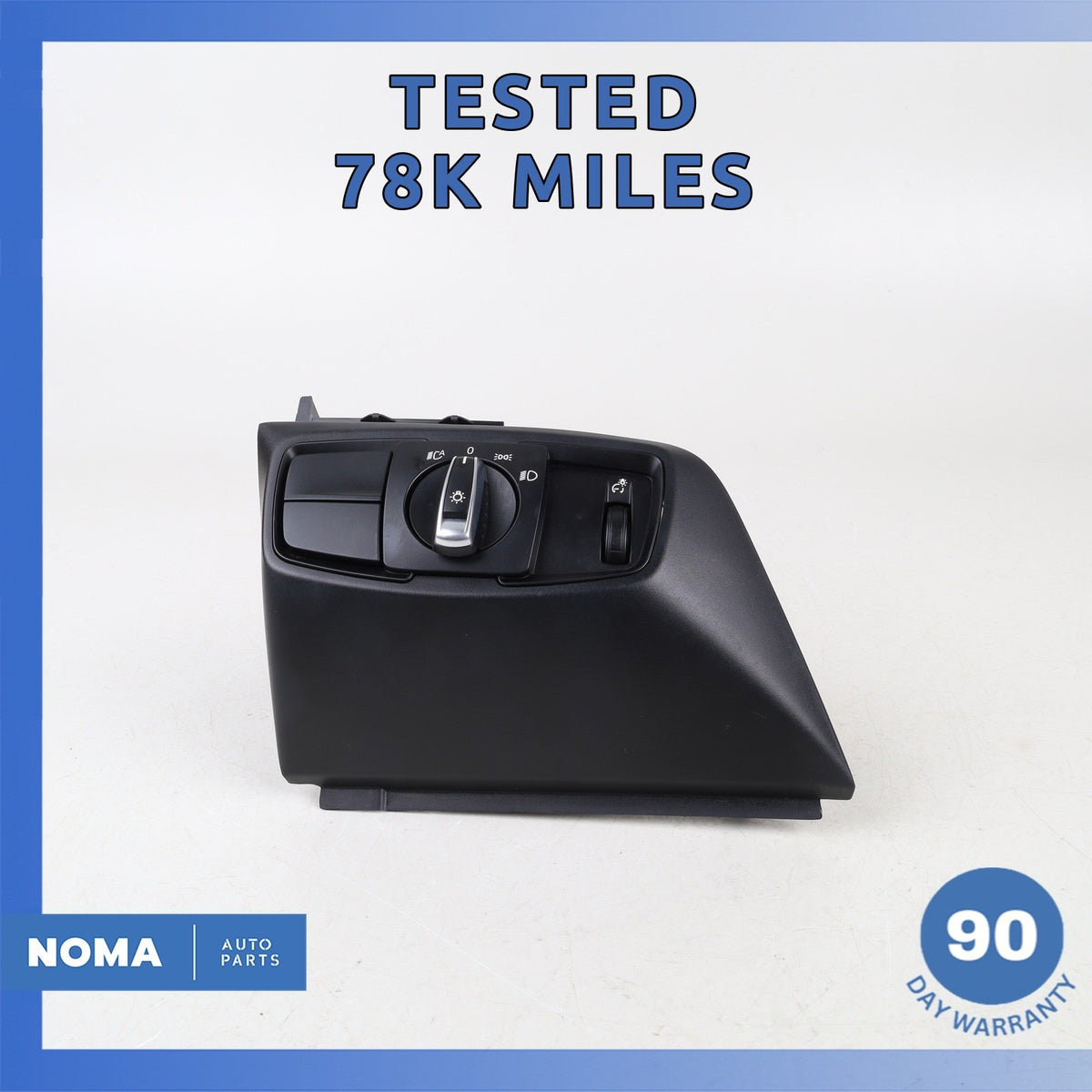 14-21 BMW i3 I01 Hybrid Headlight Head Light Control Switch w/ Trim Black OEM - photo 1