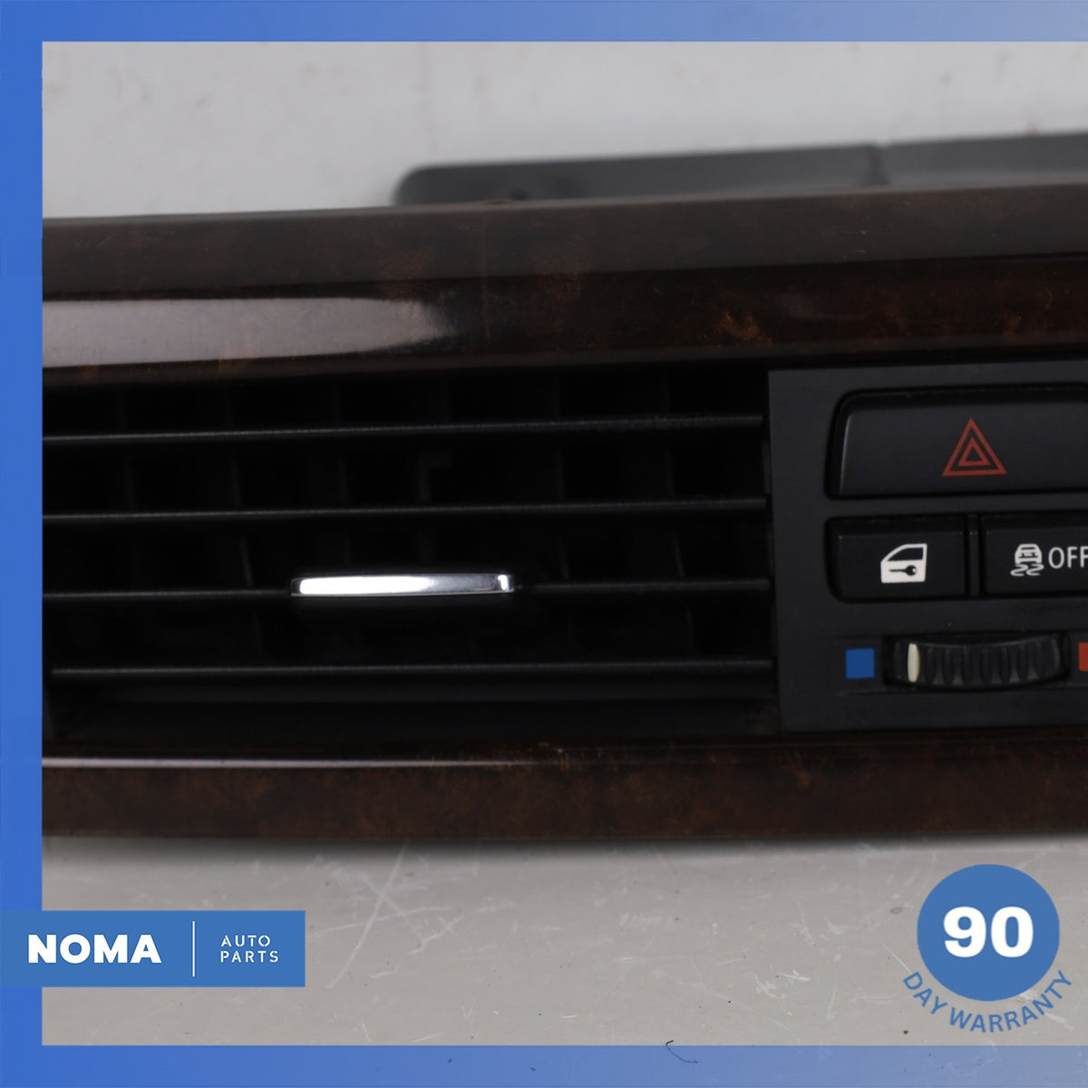 BMW E92 328i 335i Dashboard A/C AC Air Vent Grille Wood Trim Set OEM - photo 9