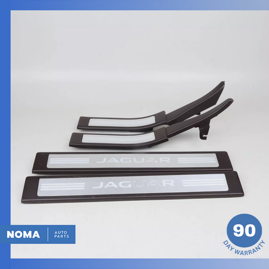 09-15 Jaguar X250 XF Door Step Sill Scuff Plate Trim Cover Panel Set of 4 OEM - photo 1