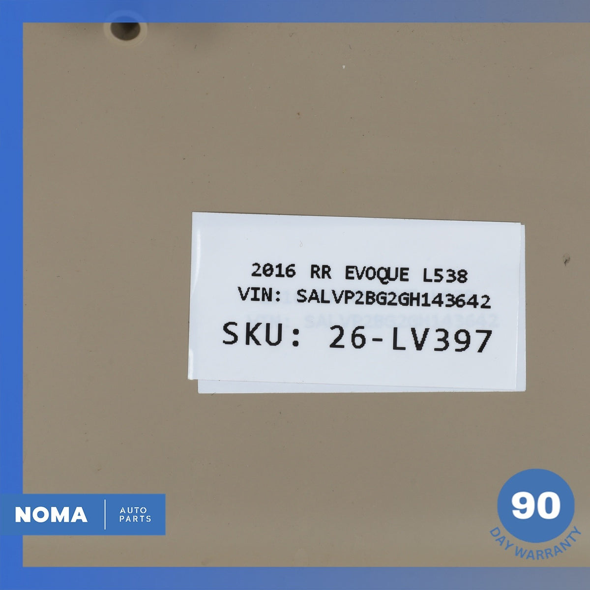 12-19 Range Rover Evoque L538 4DR Front Left Door Trim Panel Assembly Beige OEM - photo 20