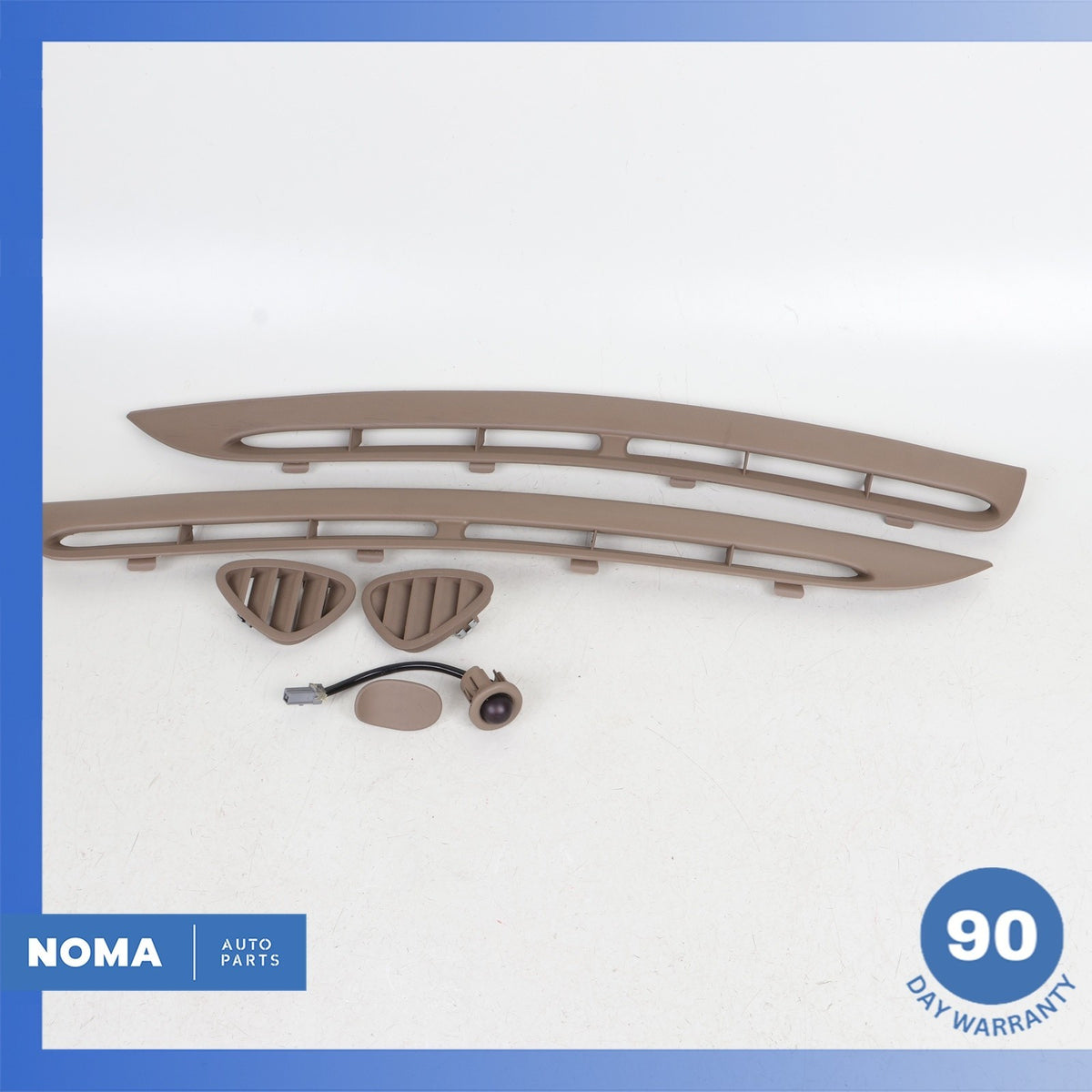 97-06 Jaguar X100 XK8 XKR Dash Windshield Air Vent Grill Grille Set Beige OEM - photo 1