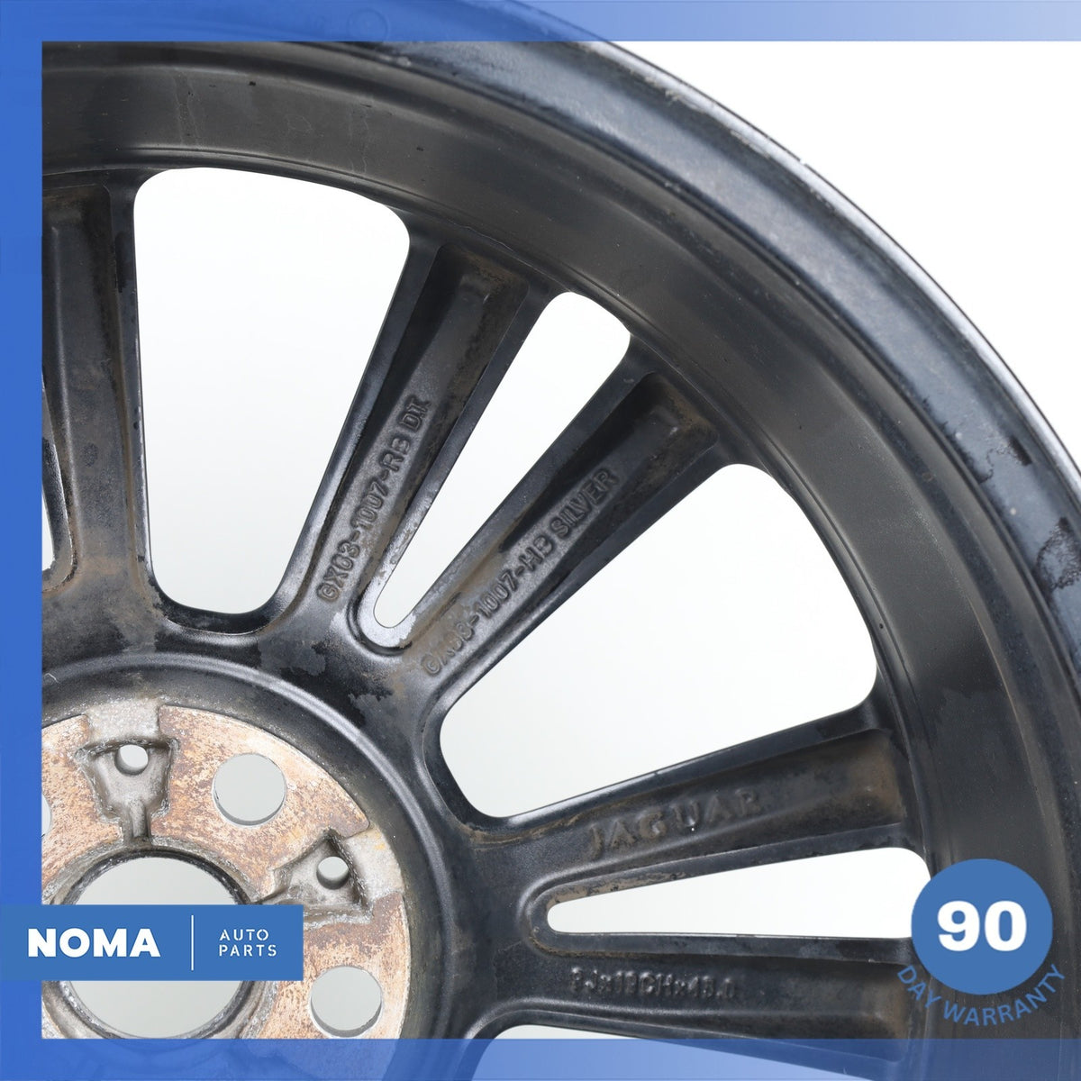 16-23 Jaguar X260 XF XE Axis 8 x R18 18" Wheel Rim Black T2H5339 OEM - photo 11