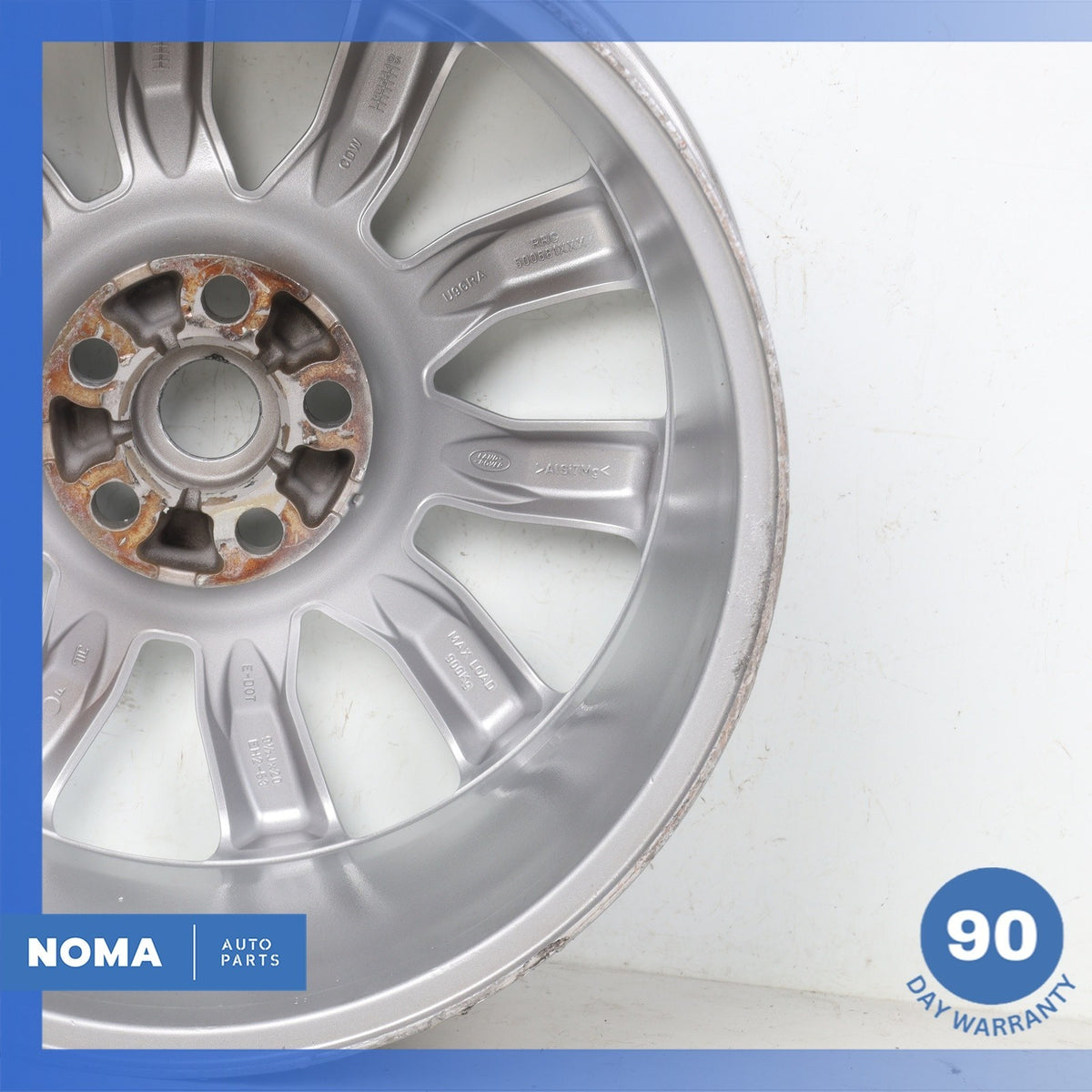 06-09 LR Range Rover Sport L320 Silver Sparkle 9.5 x R20 20" Wheel Rim OEM - photo 11