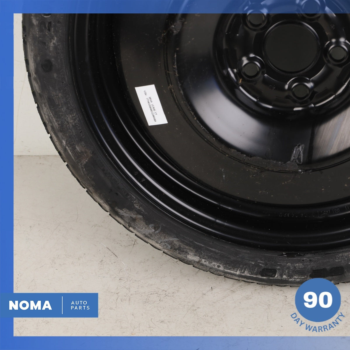 11-17 Lexus ZWA10 CT200h Emergency Spare Tire Wheel Donut Rim 125 70 17" OEM - photo 4