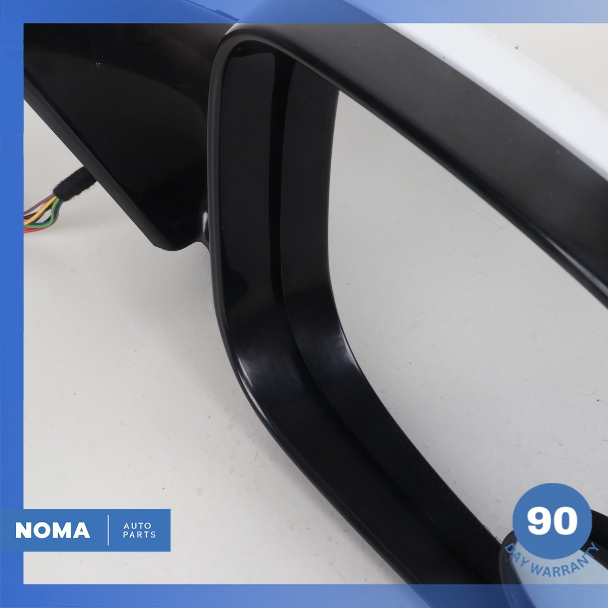 10-15 Jaguar X250 XF XFR Right Rear View Mirror Stratus w/ Blind Spot White OEM - photo 8
