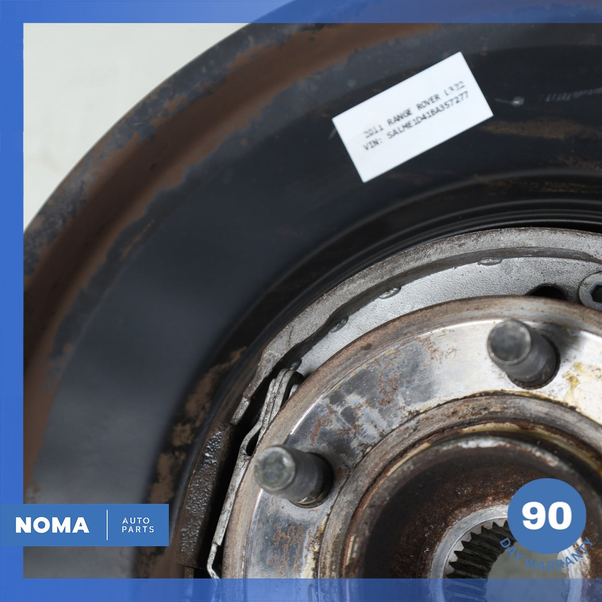 10-12 Land Rover Range Rover L322 Rear Left Spindle Knuckle Hub w/ Shield OEM - photo 5