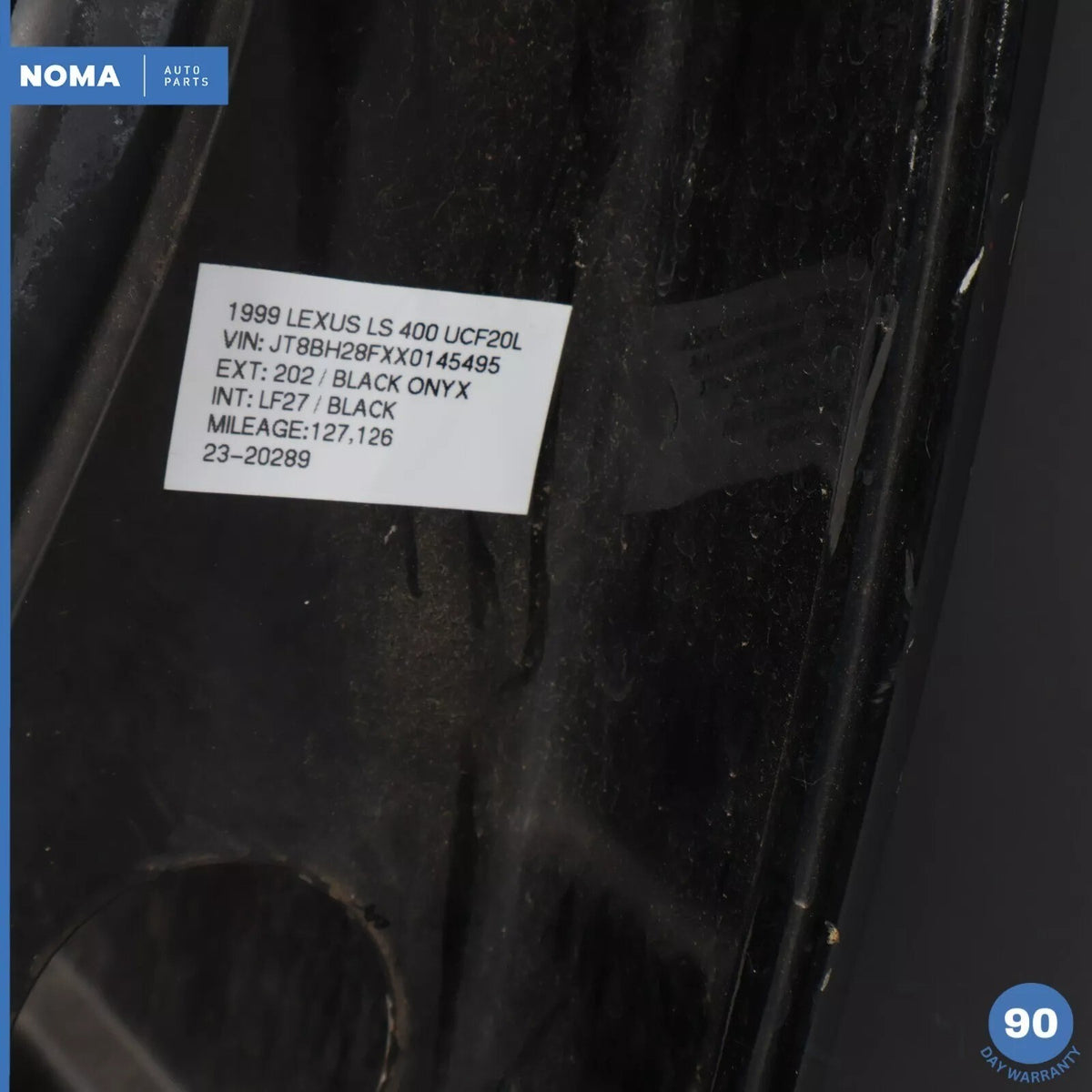 95-00 Lexus UCF20 LS400 Rear Left Driver Side Door Shell Panel Black OEM - photo 18