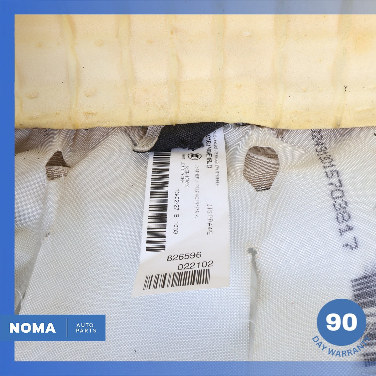 10-19 Jaguar X351 XJL XJR Front Right Side Top Upper Seat Cushion Beige OEM - photo 20