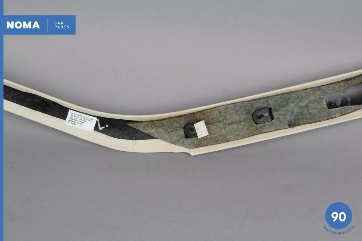 98-03 Jaguar X308 XJ8 XJR Left Driver Side A Pillar Cover Trim Beige OEM - photo 9