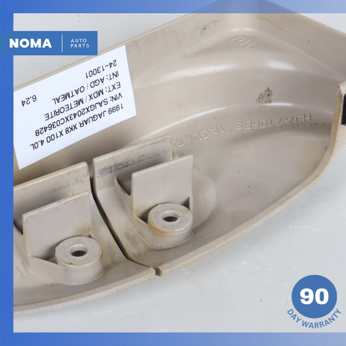 1999 Jaguar X100 XK8 Rear Right Shoulder Seat Belt Trim Bezel Beige OEM - photo 7