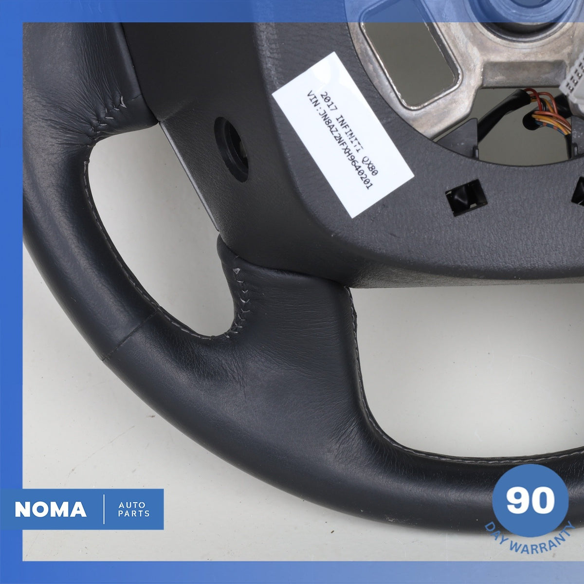 15-17 Infiniti Z62 QX80 Steering Wheel Wood 484305ZA0A OEM 82k - photo 17