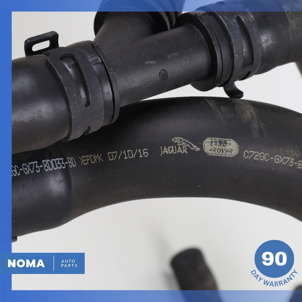 17-20 Jaguar X760 XE XF 2.0L Engine Motor Cooling Hose w/ Thermostat Set OEM - photo 9