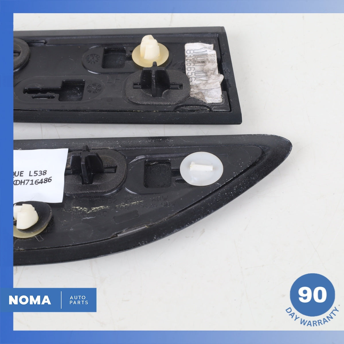 LR Range Rover Evoque L538 4DR Front Right & Left Fender Molding Trim Set OEM - photo 7