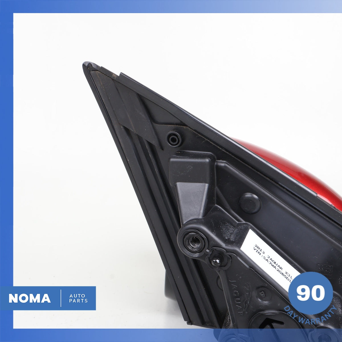 10-19 Jaguar X351 XJ XJR Left Side Rear View Door Mirror w/ Blind Spot Red OEM 7 - photo 4