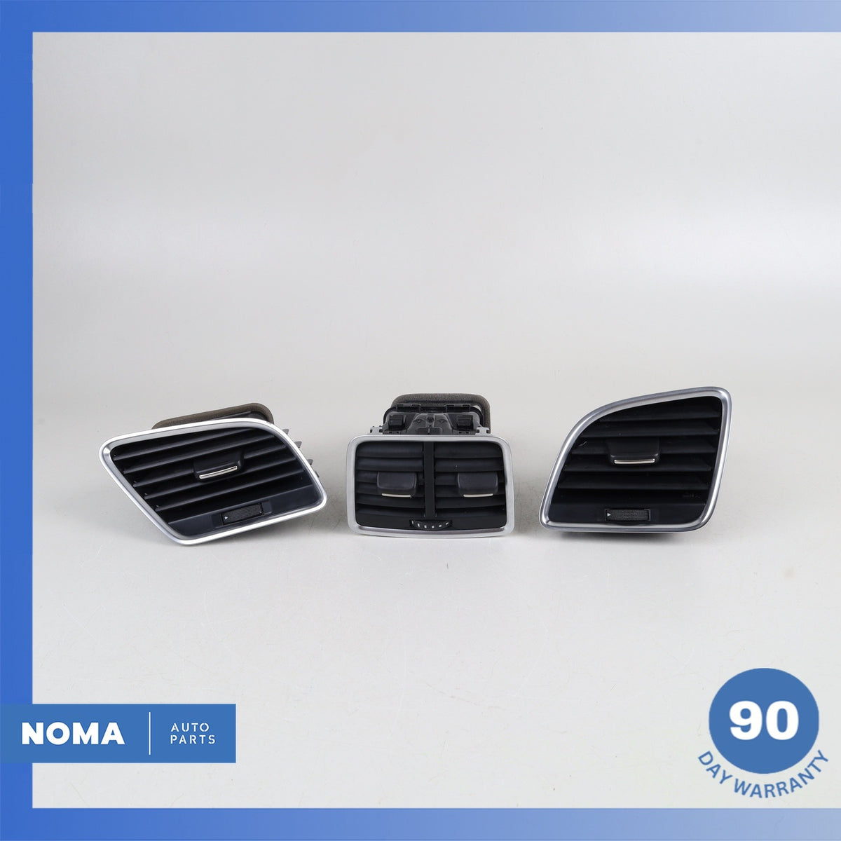 Audi 8U Q3 Dashboard Center Console A/C AC Air Vent Grille Set OEM - photo 1