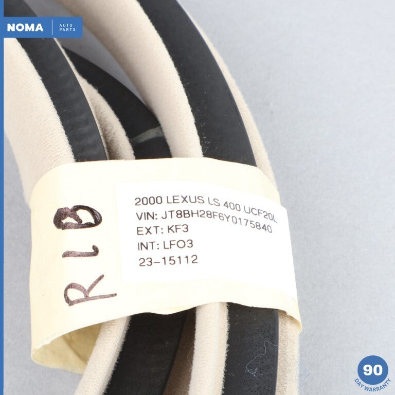 95-00 Lexus LS400 XF20 Rear Left Driver Side Door Body Weather Seal LF03 OEM - photo 12