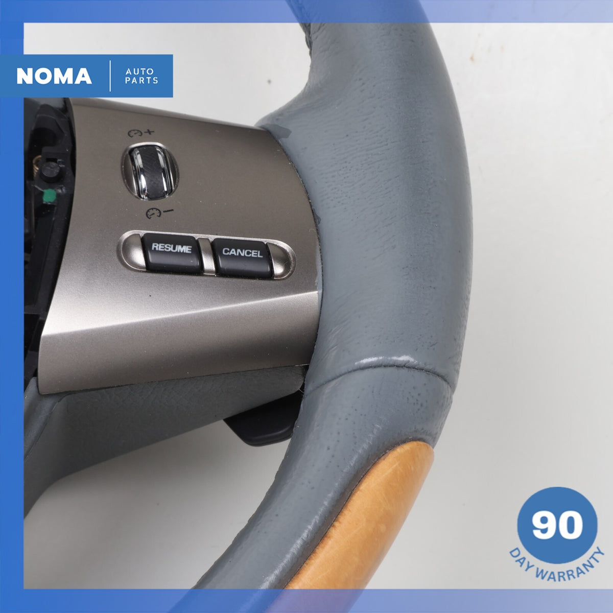 07-09 Jaguar X150 XK XKR Steering Wheel w/ Paddle Shifters Blue OEM - photo 4
