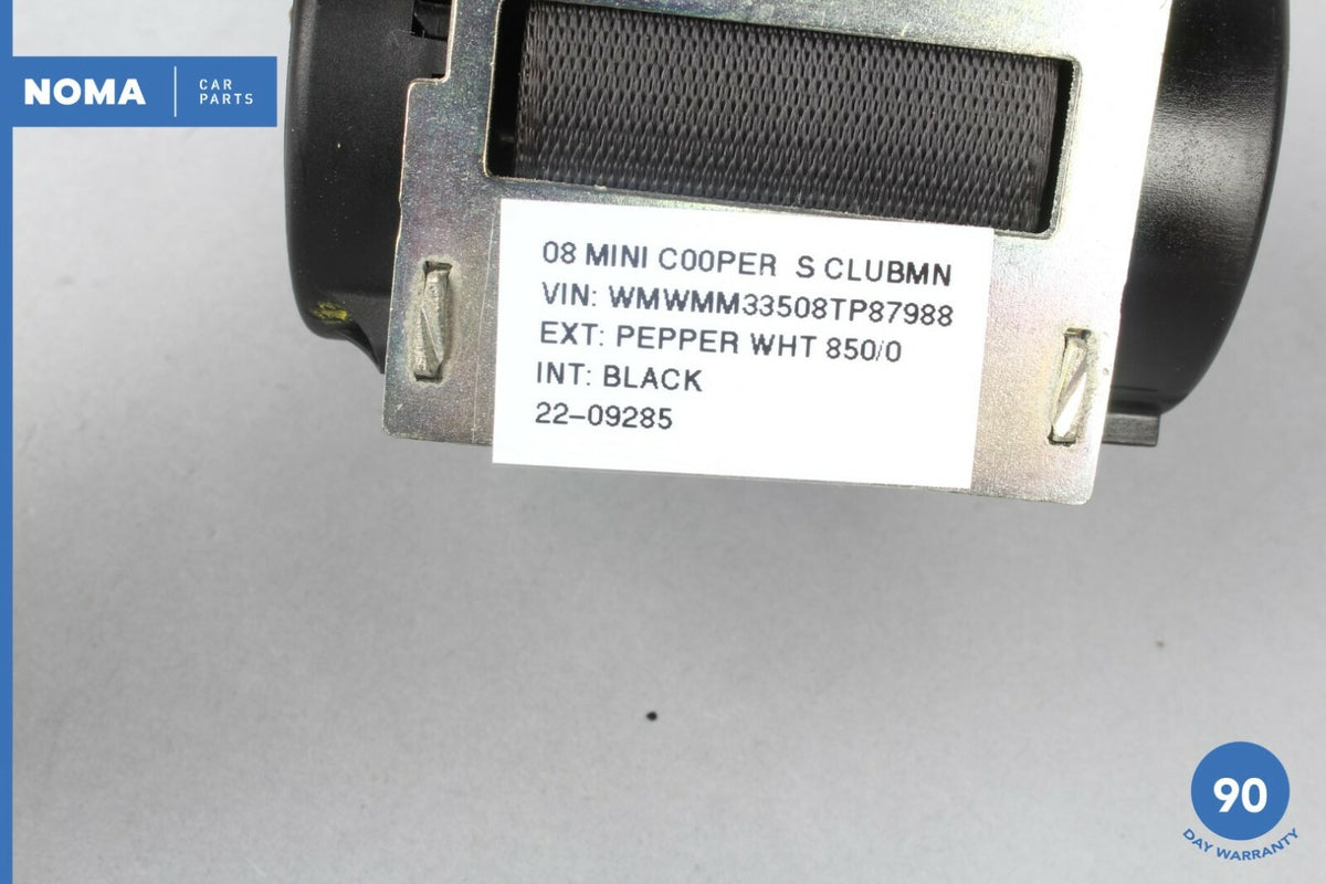 08-14 Mini Cooper S Clubman R55 Rear Left or Right Seatbelt Retractor Black OEM - photo 9