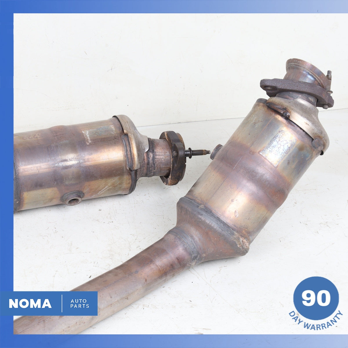16-20 Jaguar X760 XE RWD 3.0L Left & Right Side Exhaust Downpipe Set OEM 61k - photo 11