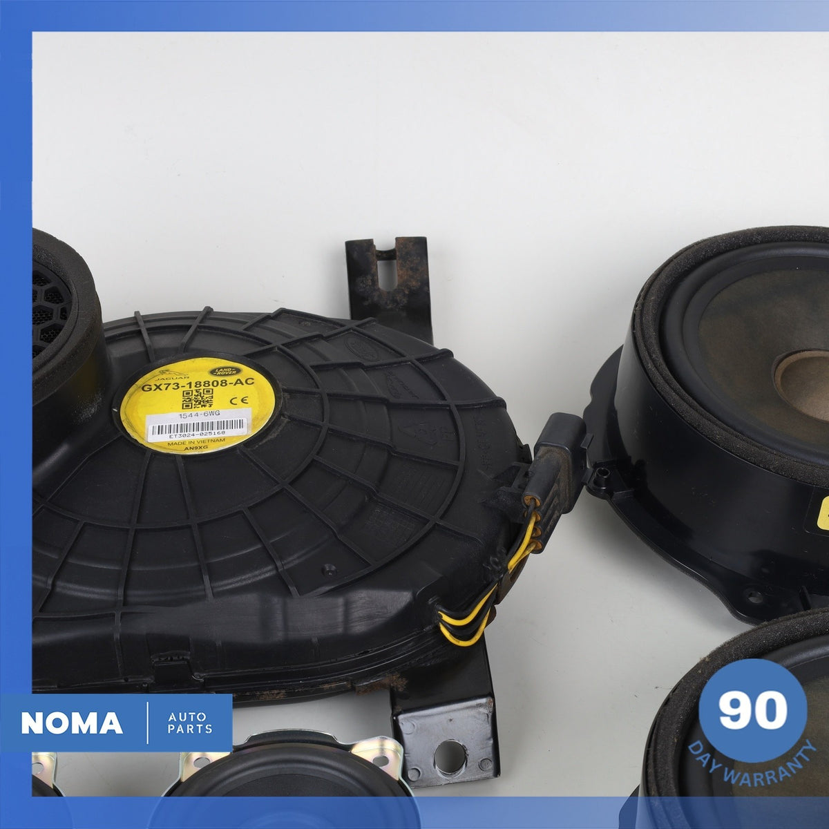 16-23 Jaguar X260 XF XE Front & Rear Meridian Premium Speaker Subwoofer Set OEM - photo 6