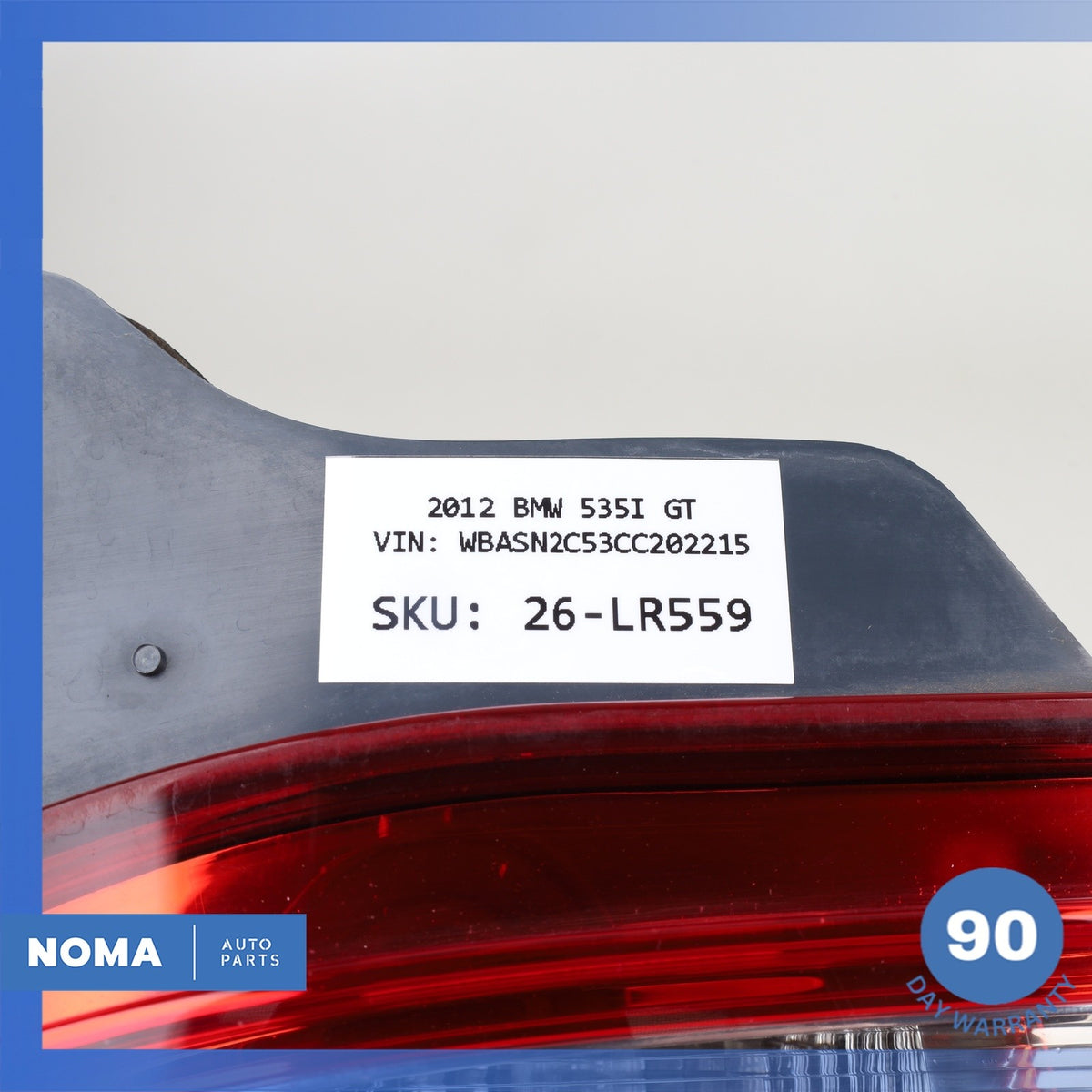 BMW F07 535i 550i GT Rear Left Taillight Tail Light Lamp Inner OEM - photo 20