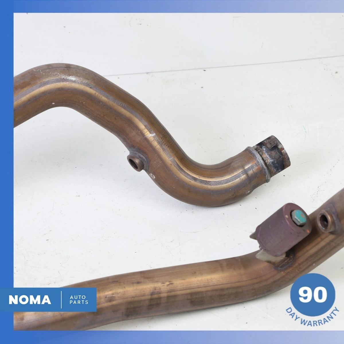 16-19 Jaguar X351 XJL XJ 3.0L Left & Right Side Exhaust Downpipe Set OEM 65k - photo 4