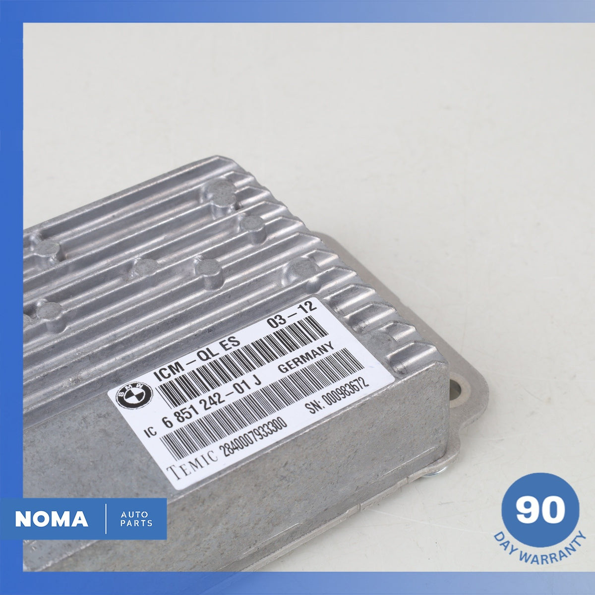 BMW F07 535i 550i GT Chassis Management Control Module 6851242 OEM - photo 3