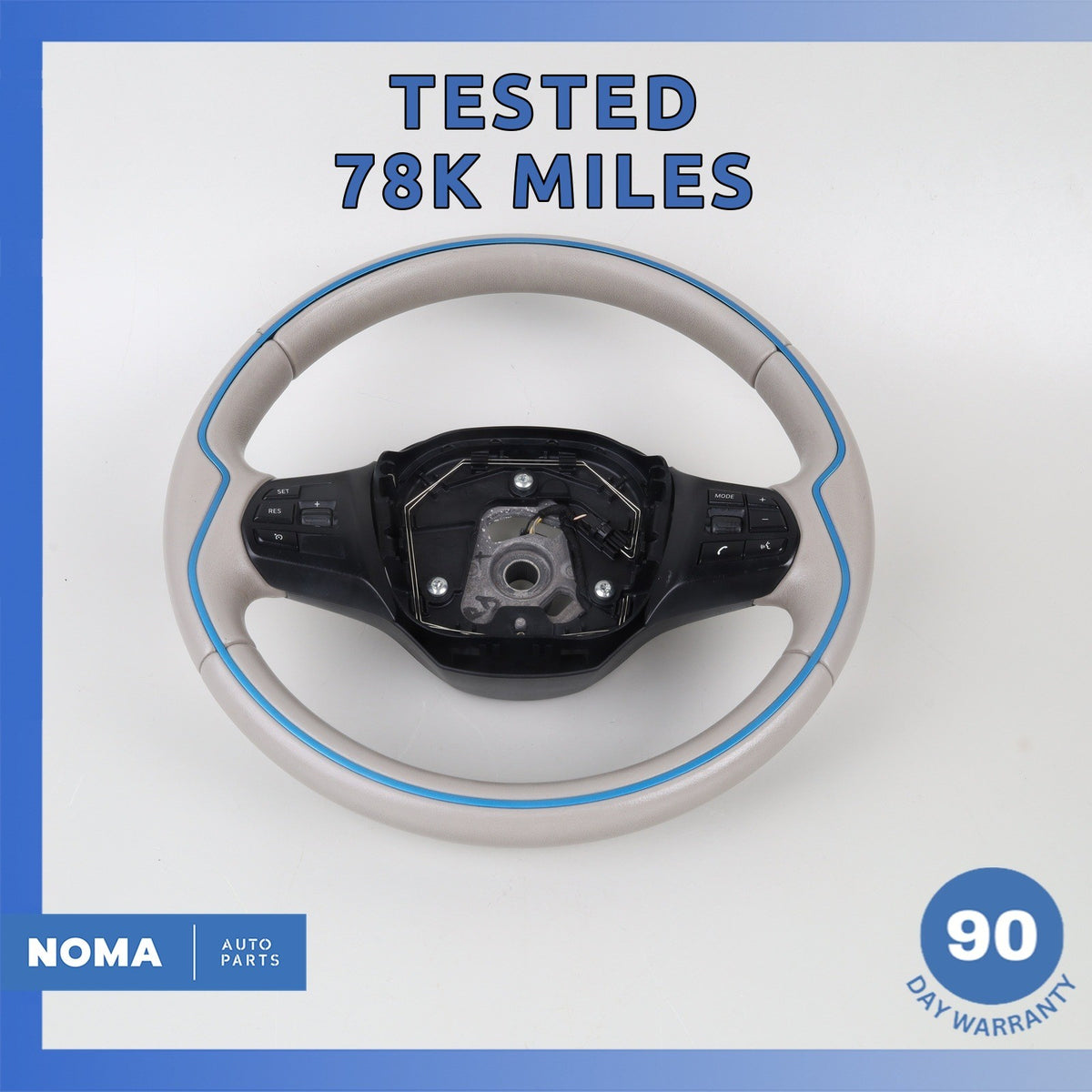 14-21 BMW i3 I01 Hybrid Steering Wheel w/ Switches Gray 6870162 OEM 78k - photo 1
