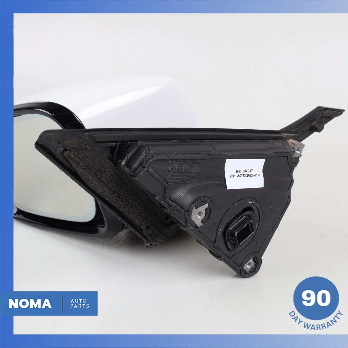 16-19 BMW G12 740i 750i Left Side Rear View Door Mirror 51167437157 OEM 76k - photo 3