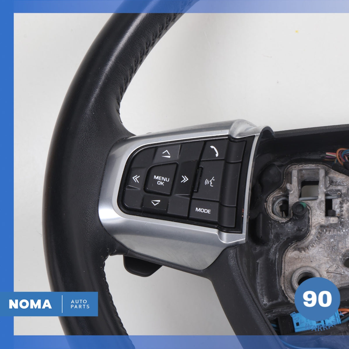 15-19 LR Discovery Sport L550 Heated Steering Wheel w/ Paddle Shifters Black OEM - photo 9